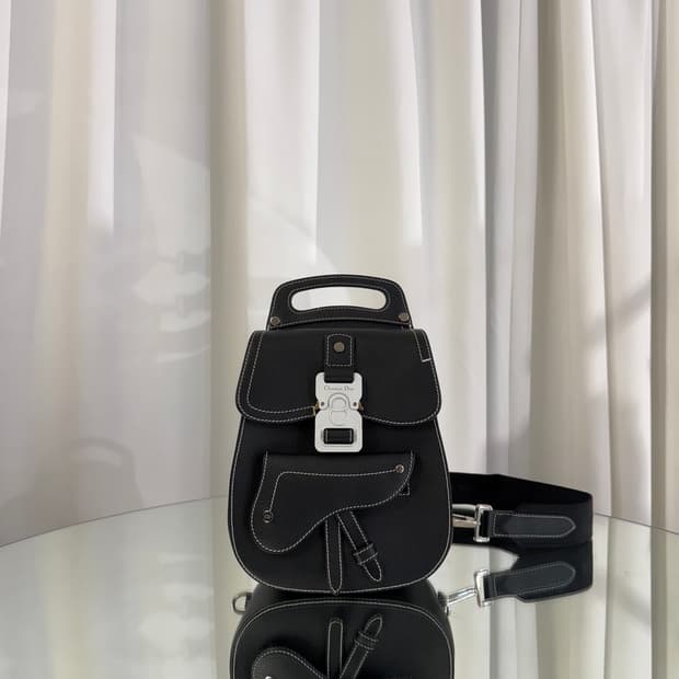 디올 갤럽 슬링백 블랙