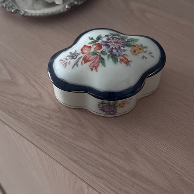 Japan 빈티지 플라워 보석함