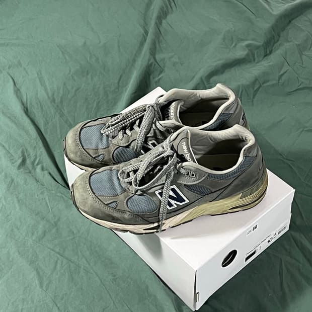 뉴발란스 991 메이드 인 UK 그레이 네이비