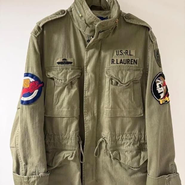 폴로 랄프로렌 해골 야상 M