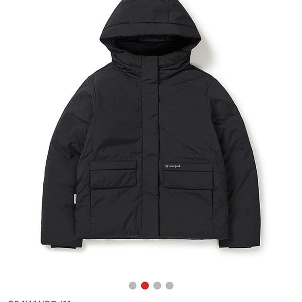 스노우피크 시티캠퍼여성 후드헤비다운자켓 Black