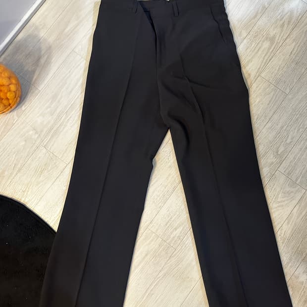 효지 세미와이드 차콜 슬랙스 L