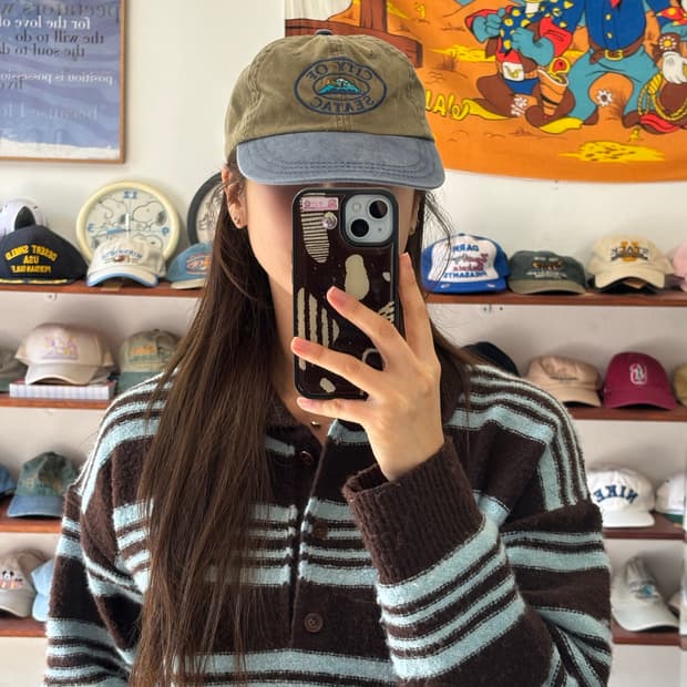 시티 오브 씨택 빈티지캡