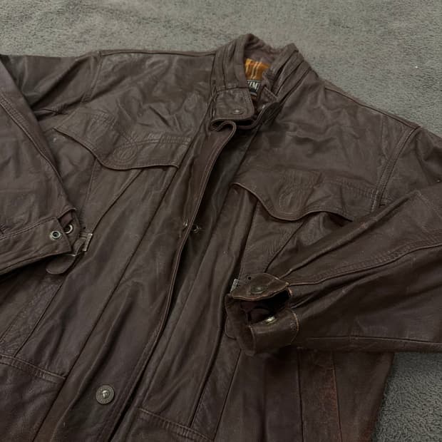 (약100~105) 빈티지 리얼레더자켓