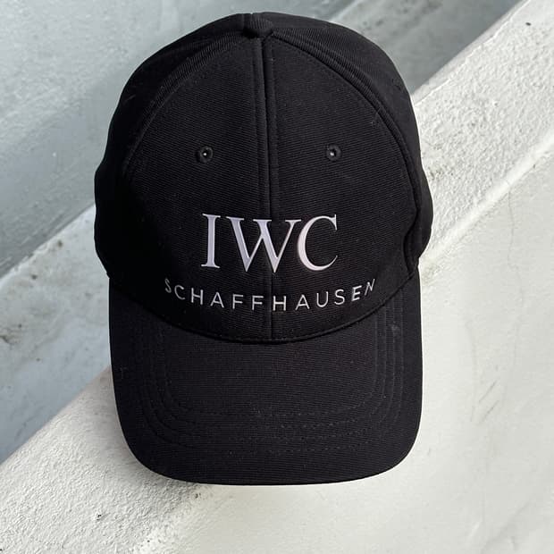 [F] IWC 샤프하우젠 로고 블랙 볼캡 모자