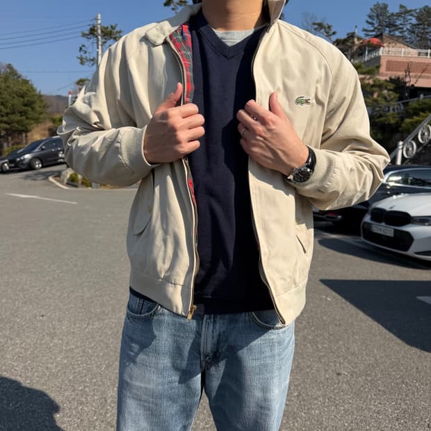 90‘s IZOD 라코스테 해링턴 자켓 바라쿠타