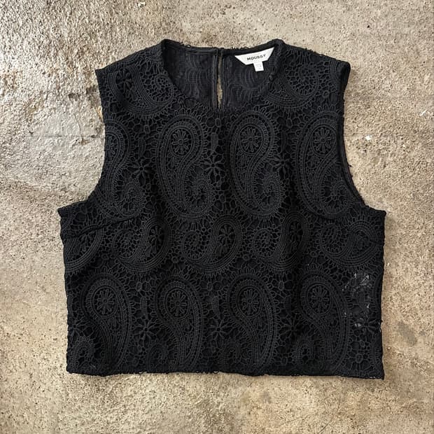moussy 레이스 탑 