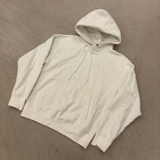 나이키 랩 NRG 스우시 화이트 후드티