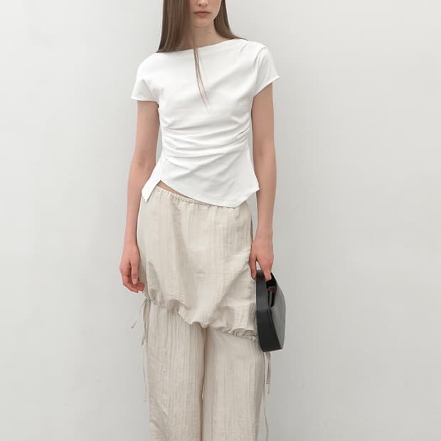 아틀리에 나인 론드 블라우스 lond waist tuck