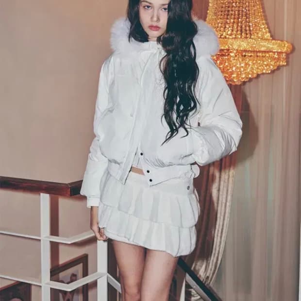 (현물) 페인오어플레져 페오플 폭스 퍼 패딩 자켓