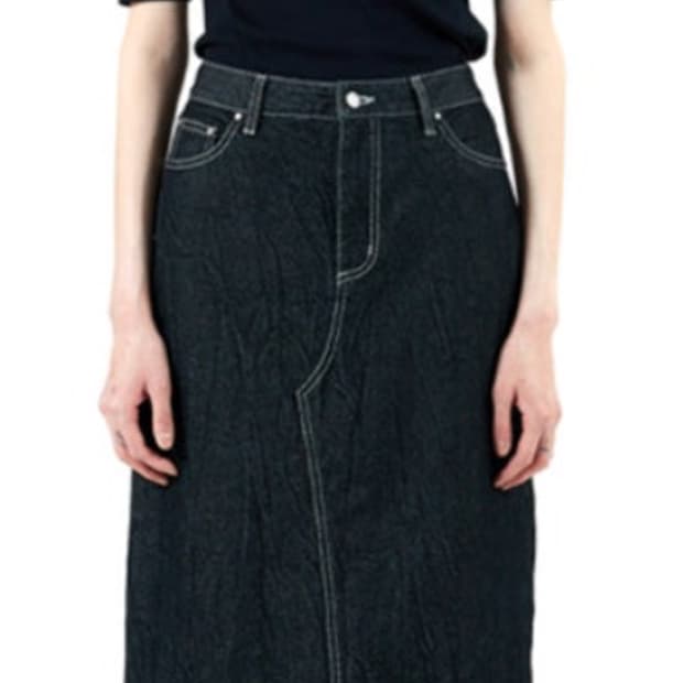 ESSENTIAL by EQL 데님 스커트 블랙 s