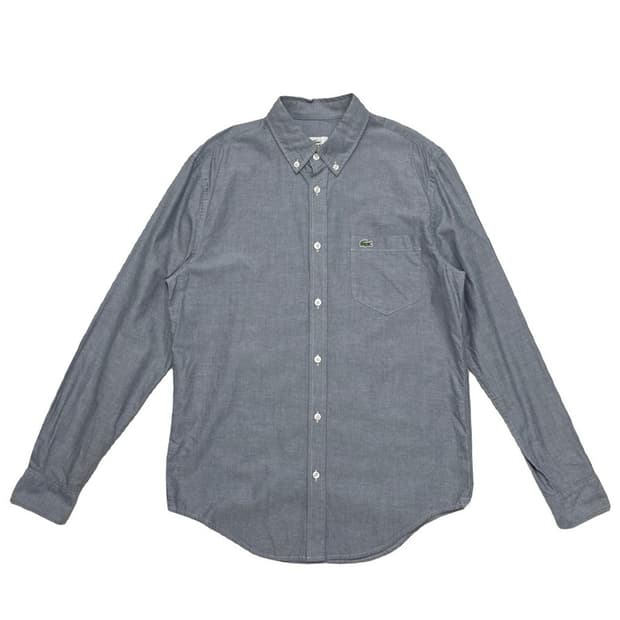 LACOSTE 포켓 셔츠 그레이 38