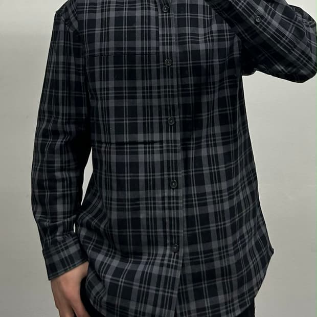 21ss 지오송지오 오버핏 남성 체크 셔츠[100]