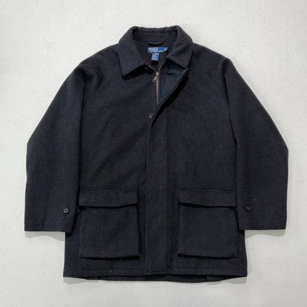 폴로 랄프로렌 울 코트 차콜 M 100