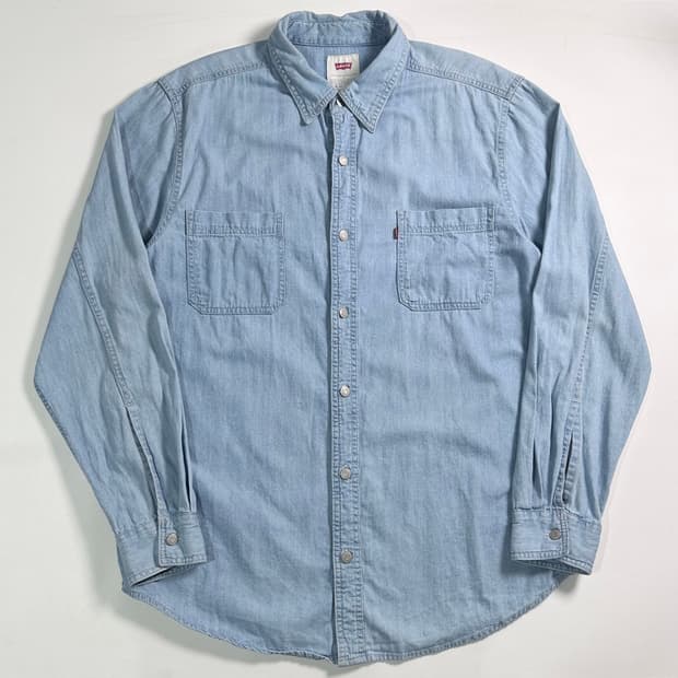 리바이스 연청 투포켓 데님 셔츠