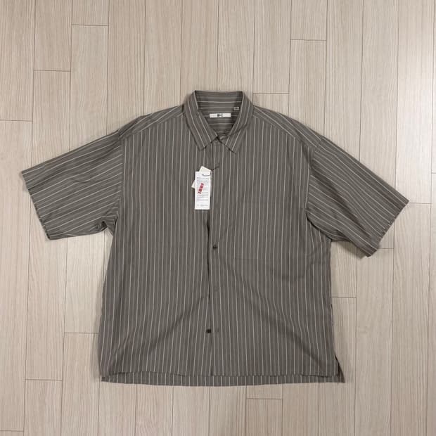 유니클로 C 브로드클로스 오버사이즈셔츠 반팔