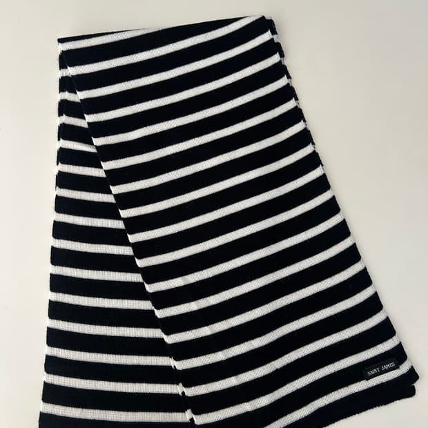 세인트제임스 머플러 (블랙 화이트)