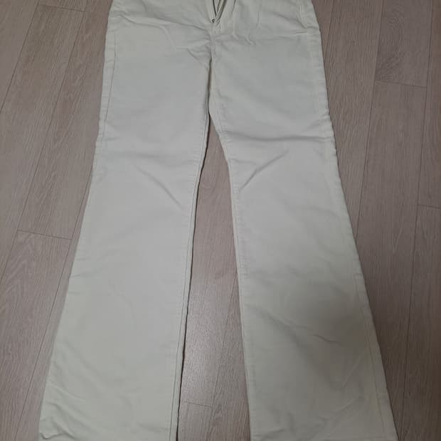 게스 여성 코듀로이 골덴 와이드핏 면바지