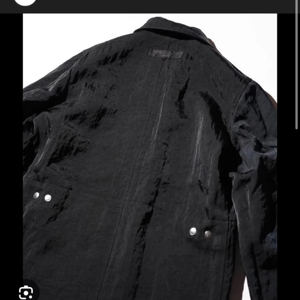 (구해요) 꼼데가르송 옴므 02aw 양면 컷오프 코트