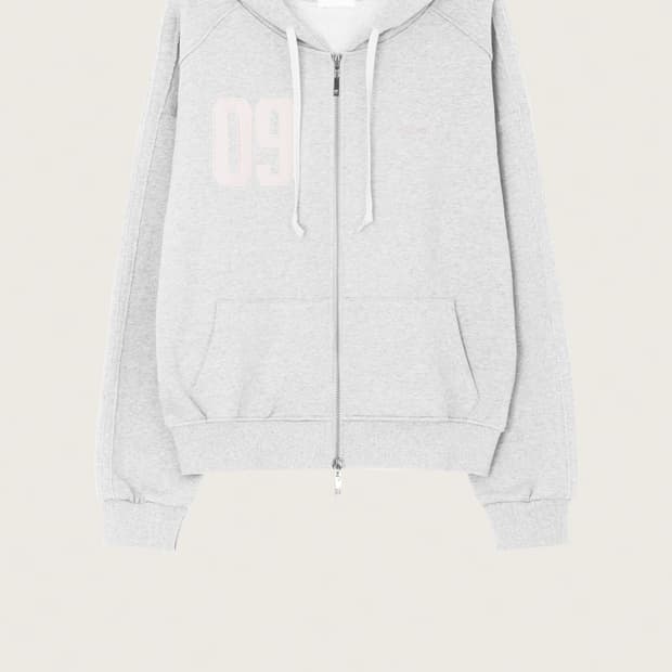 클리시어 09 후드집업 라이트멜란지