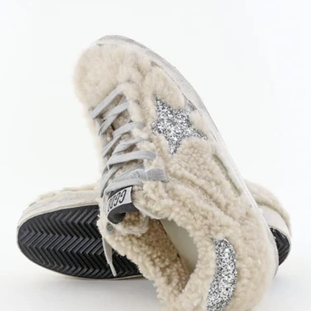 골든구스 슈퍼스타 글리터 시어링 스니커즈 37