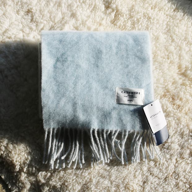 SHIPS 캐시미어 투톤 머플러