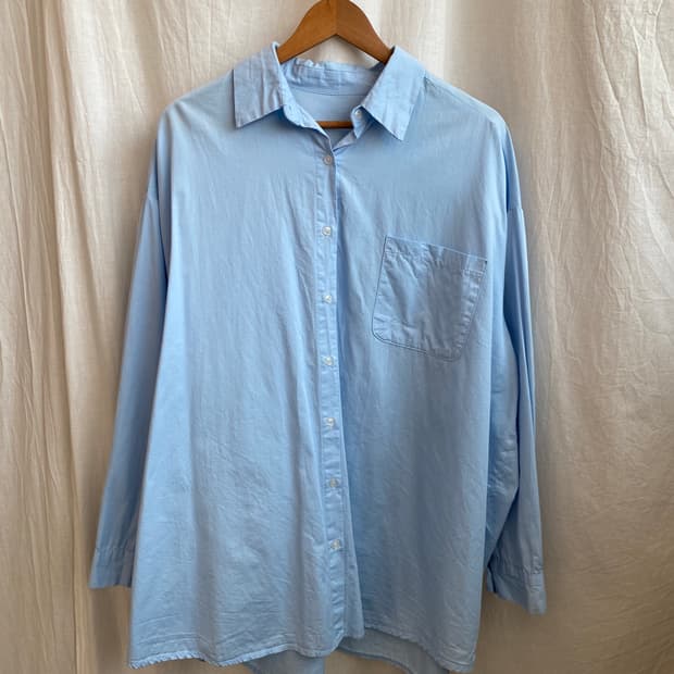 베이직 블루 셔츠(XXL)