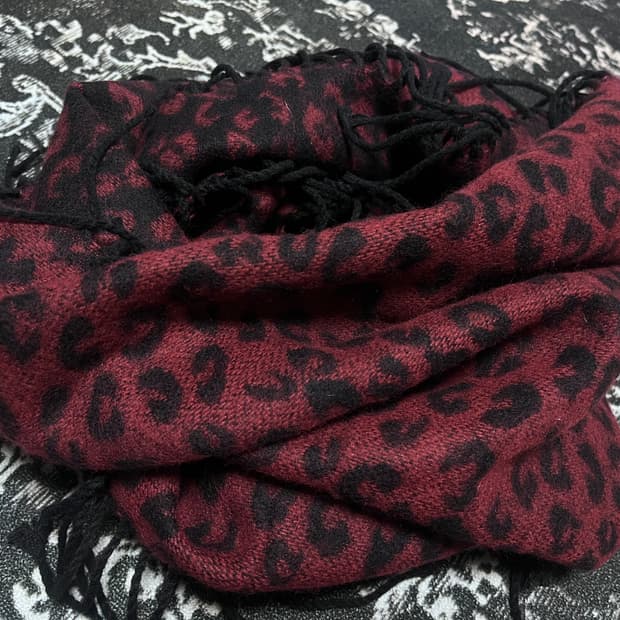 히메갸루 레오파드 스카프 (새상품)