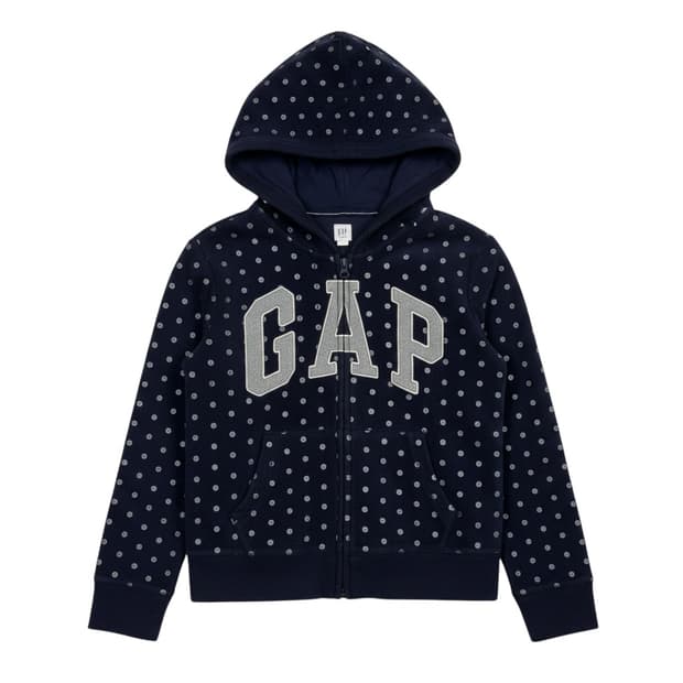 (XL) GAP 키즈/우먼스 도트 글리터 후드집업 네이비
