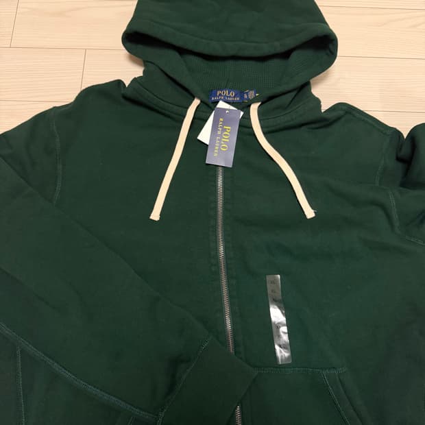 폴로랄프로렌 딥그린 후드집업 XL