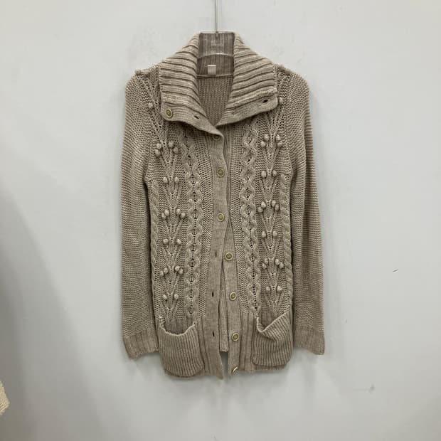 빈티지 모리 페어리 아이보리 숄 가디건