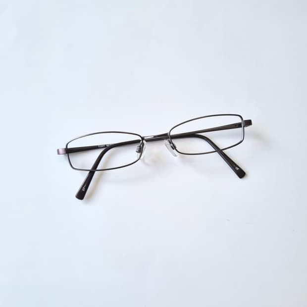 진열상품 긱시크 건메탈그레이 퍼플투톤 안경테 387