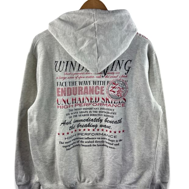 JPN Y2K 글리터 레터링 후드집업1889