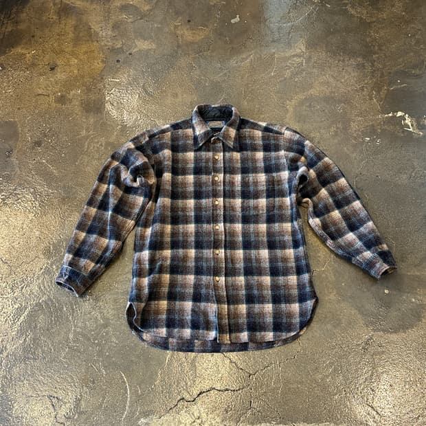 1970~90s 팬들턴 USA 플란넬 셔츠 우먼 L