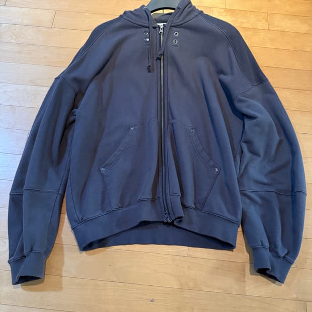 ETCE Washed 후드집업 차콜 M