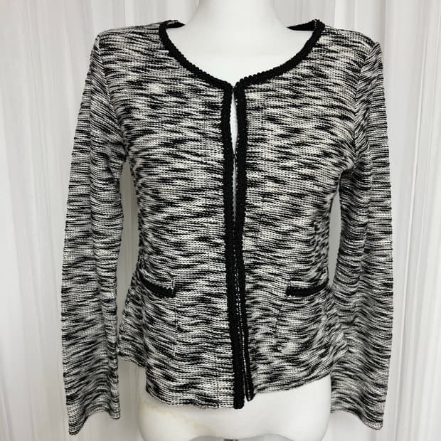 Happy walk트위드 가디건 지브리 자켓 M