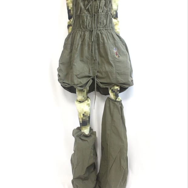 Custom) Military Balloon Mini Dress Set