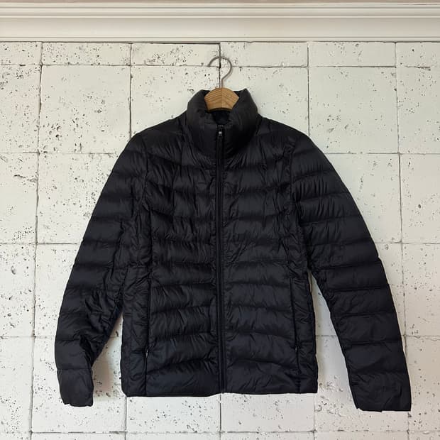 우먼S 유니클로 경량 패딩 블랙