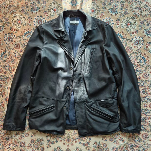 00's Montage lamb leather jacket
