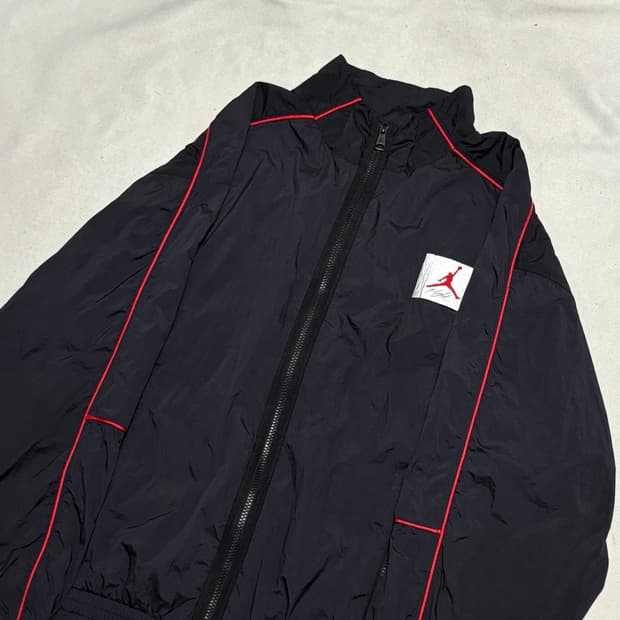 2XL 조던 블랙 우븐 바람막이