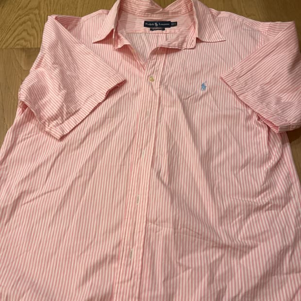 폴로 핑크 반팔 셔츠