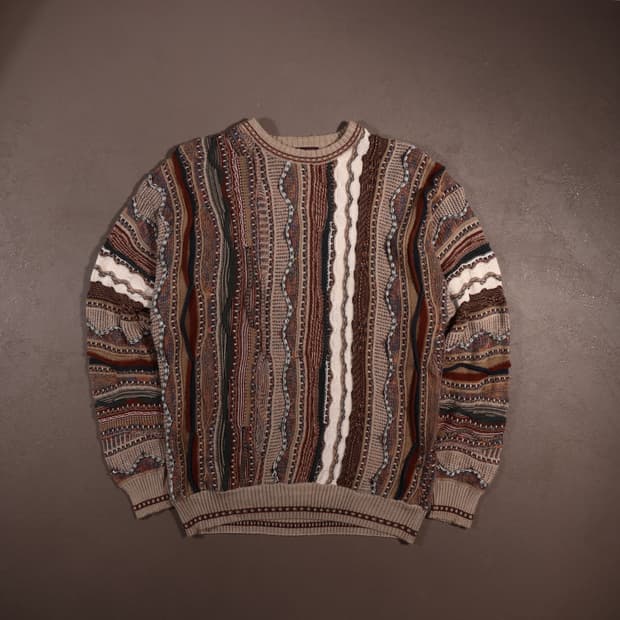 빈티지 케이블 패턴 니트
