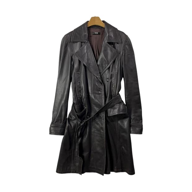 [Hugo Boss] 휴고 보스 레더 코트