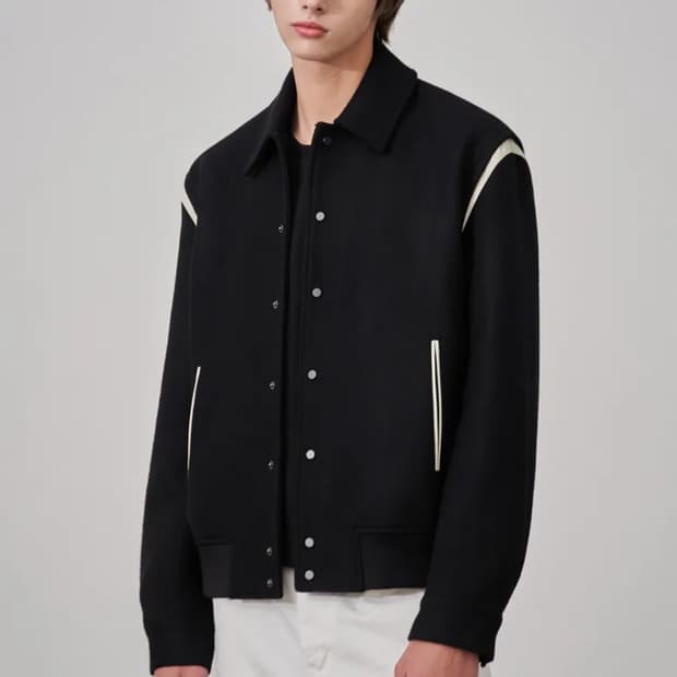 드로우핏 울 라이닝 바시티자켓[L]