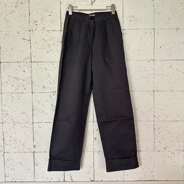 우먼S 망고매니플리즈 코튼 와이드 팬츠