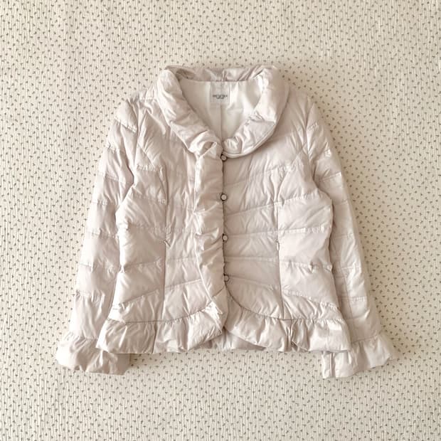 로맨틱갸루 프릴 오리털 패딩