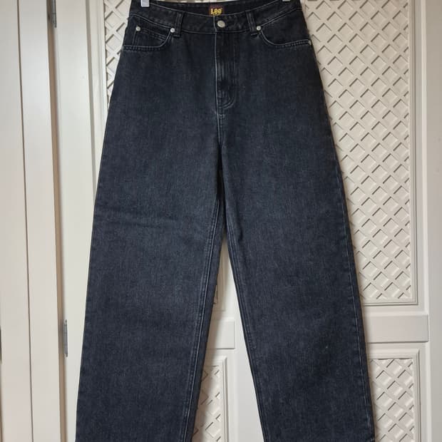 Lee 와이드 핏 흑청 데님 (2024)