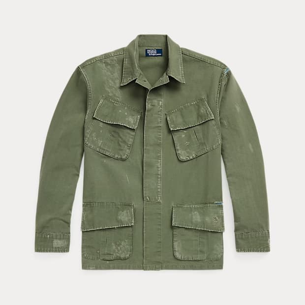 폴로 랄프로렌 디스트레스트 립스탑 정글 퍼티그 자켓(L)