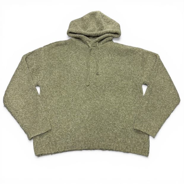 M 쿠어 COOR 카키 부클레 니트후드