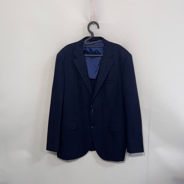 닥스 남성 체크 자켓 100-105 네이비